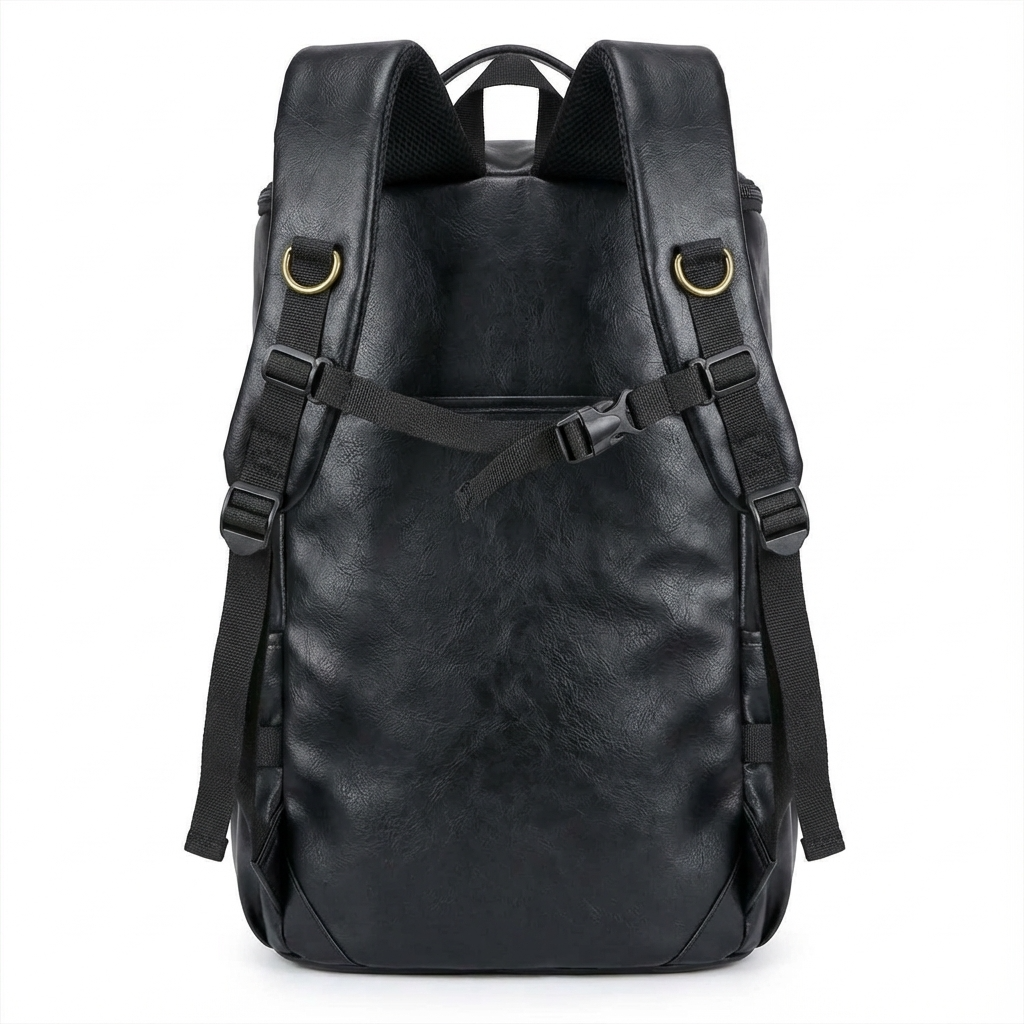 Men's Vegan Leather Duffel Bag – Convertible 40L Travel - URBANPICK FASHION