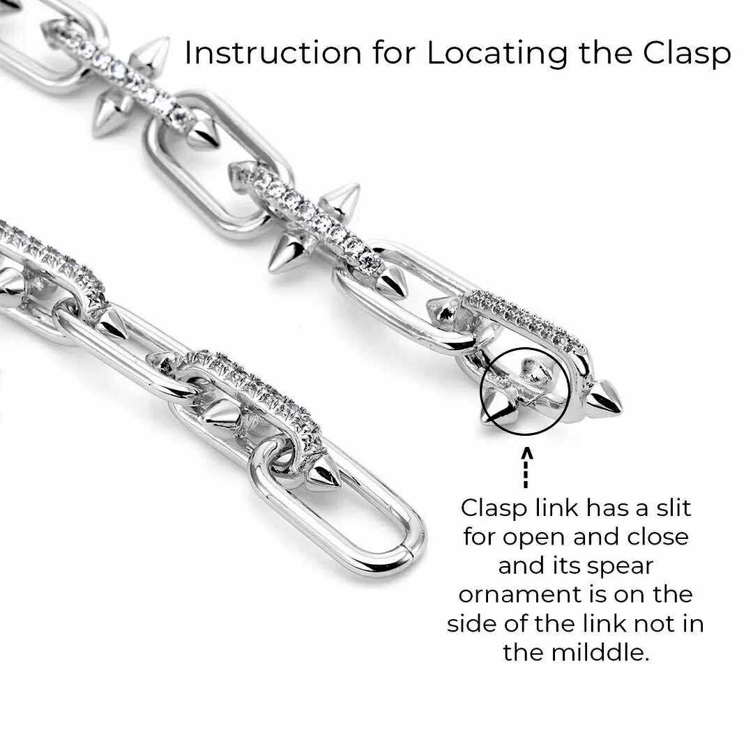 BG515W B.Tiff Talon Chain Bracelet - URBANPICK FASHION