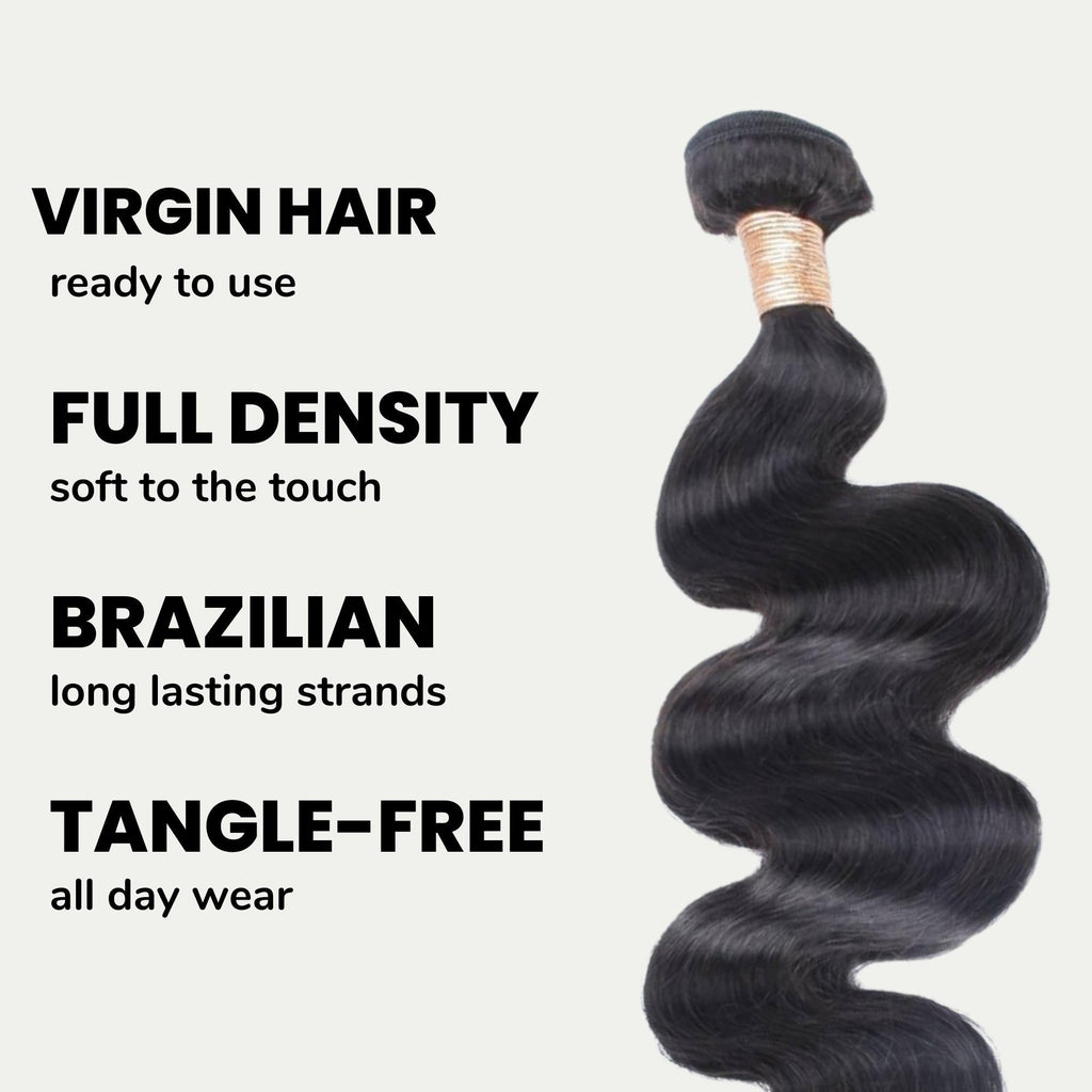 Brazilian Body Wave 100% Human Hair Bundles - URBANPICK FASHION