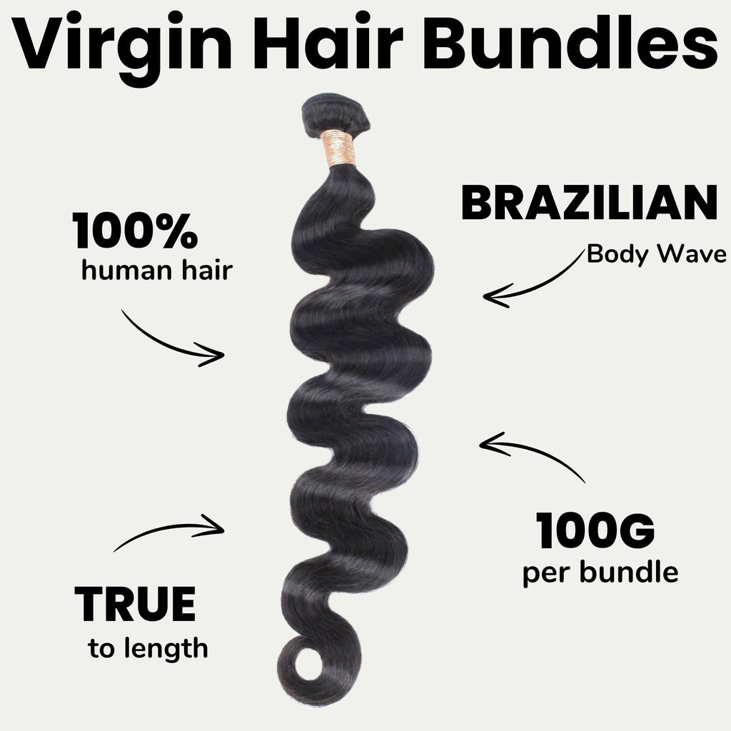 Brazilian Body Wave 100% Human Hair Bundles - URBANPICK FASHION