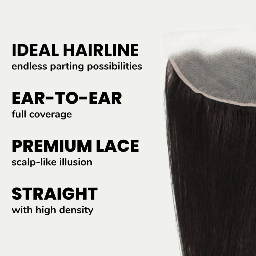 Brazilian Straight 13x4 Transparent Lace Human Hair Frontal - URBANPICK FASHION