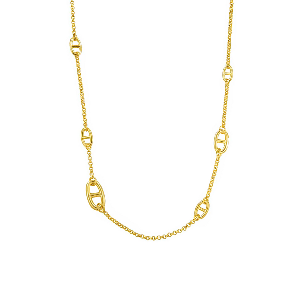 C008G B.Tiff Gold Garlande Lariat Chain Necklace - URBANPICK FASHION