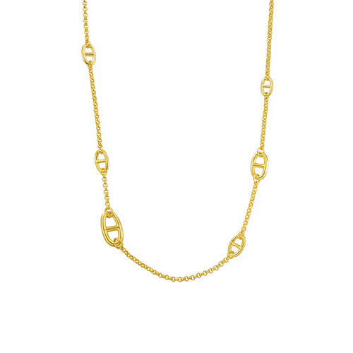 C008G B.Tiff Gold Garlande Lariat Chain Necklace - URBANPICK FASHION