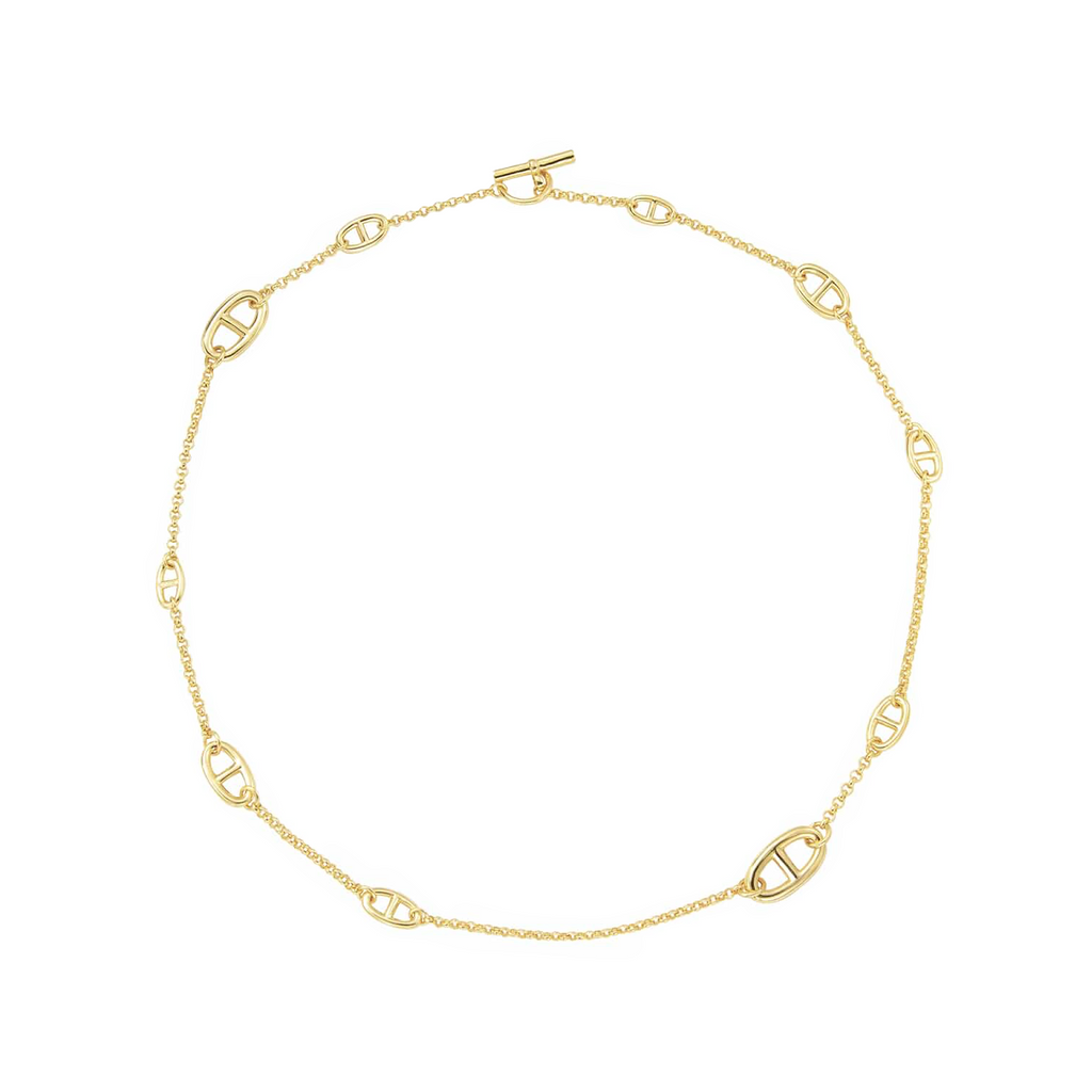 C008G B.Tiff Gold Garlande Lariat Chain Necklace - URBANPICK FASHION