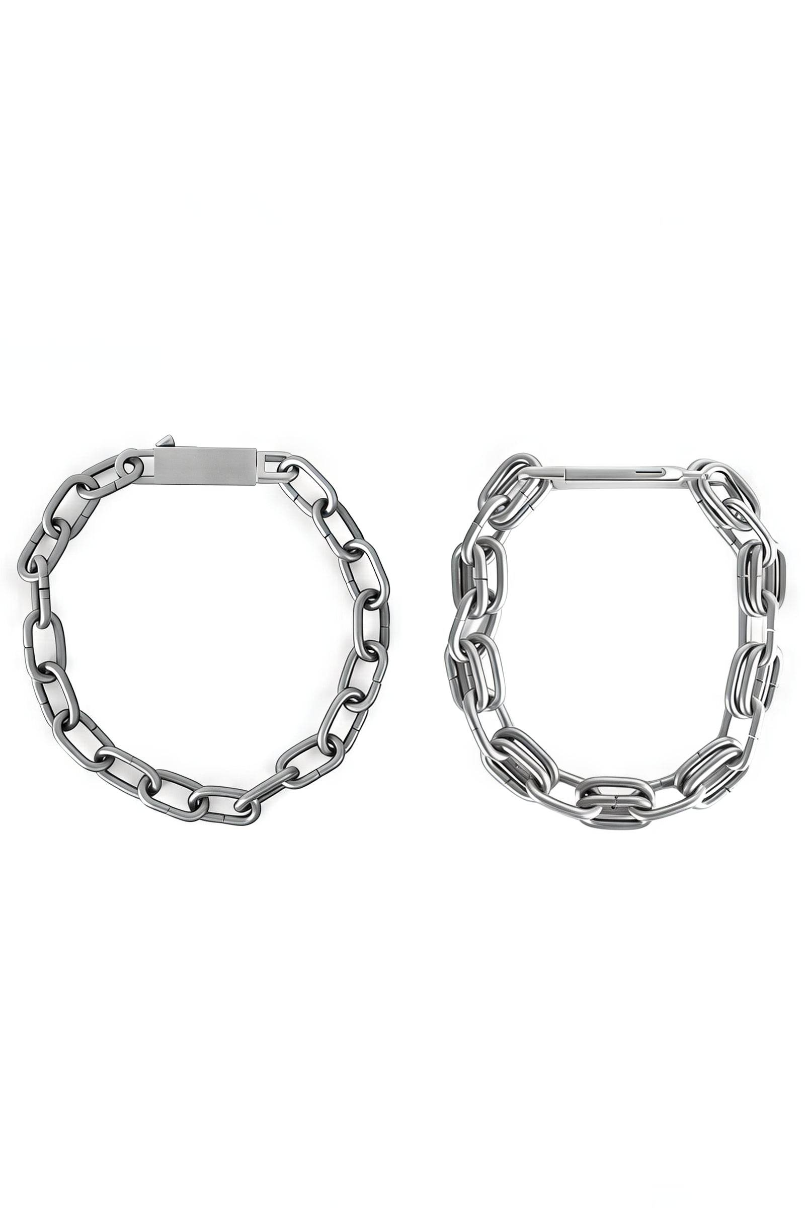 Chunky Metal Chain Necklace - Industrial Unisex Statement Piece - URBANPICK FASHION