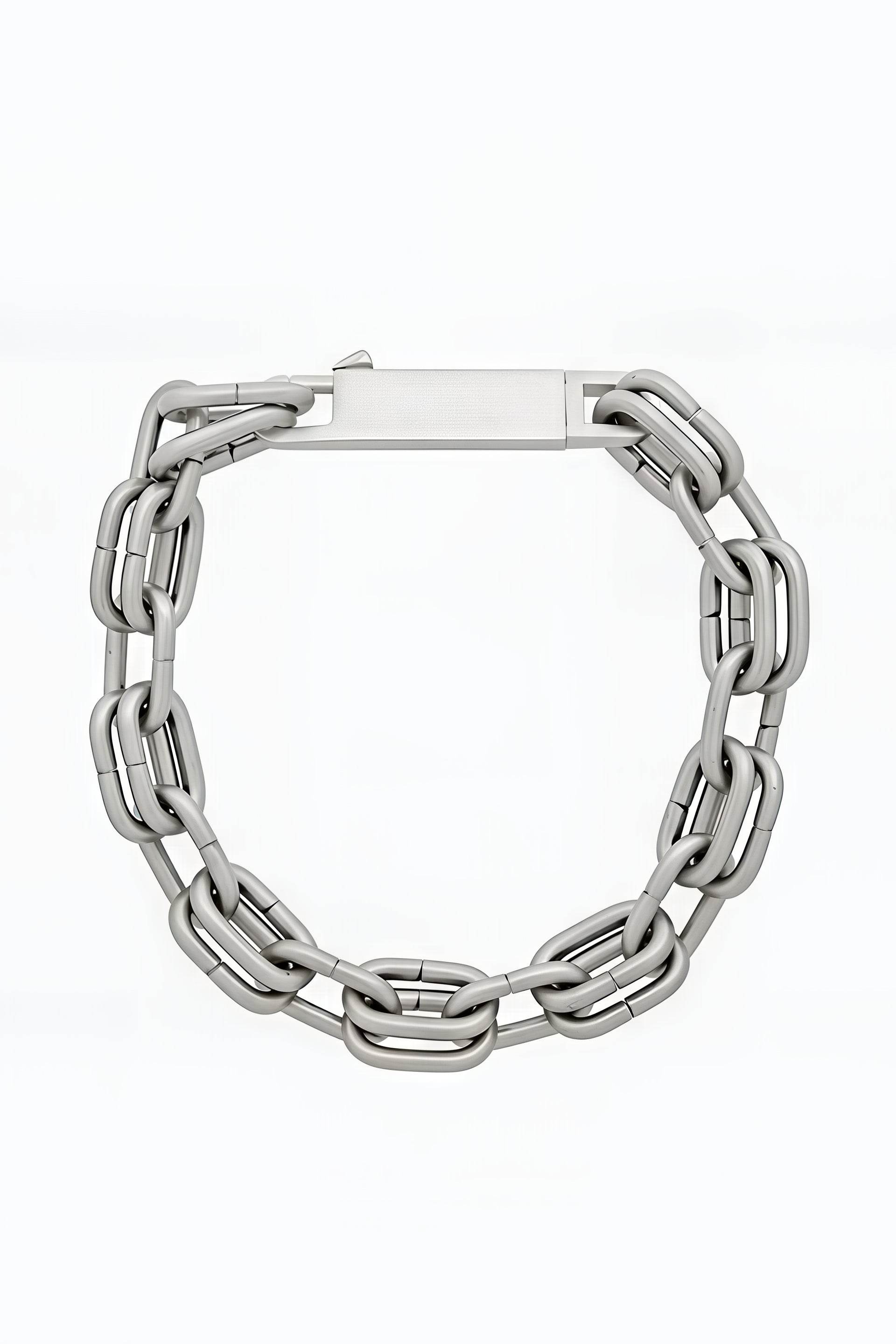 Chunky Metal Chain Necklace - Industrial Unisex Statement Piece - URBANPICK FASHION