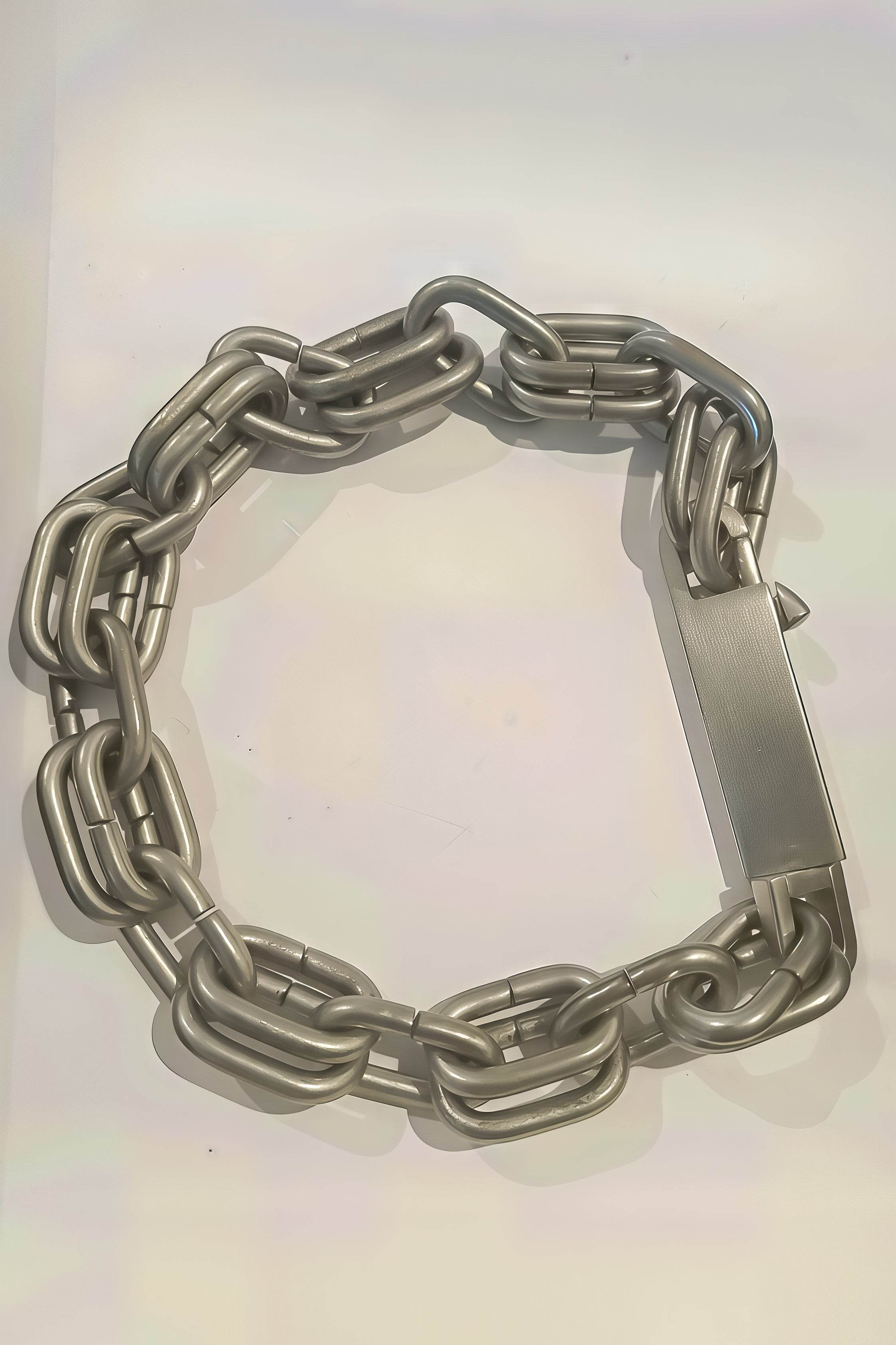Chunky Metal Chain Necklace - Industrial Unisex Statement Piece - URBANPICK FASHION