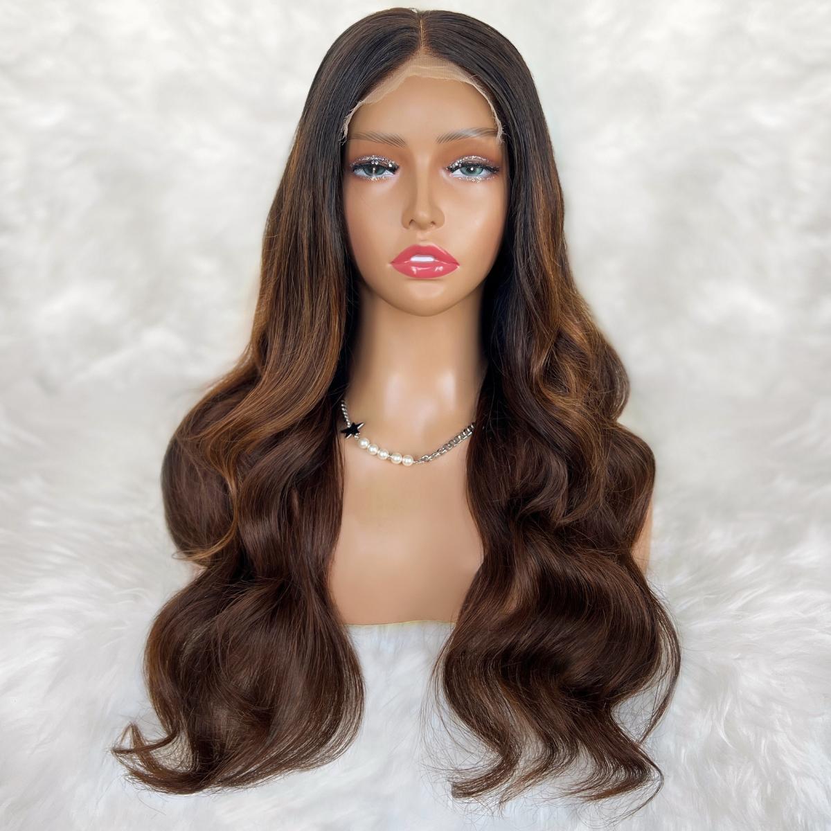 Raw Celine Glueless 5x5 HD Lace Professionally Colored 100% Human Hair Closure Wig - URBANPICK FASHION