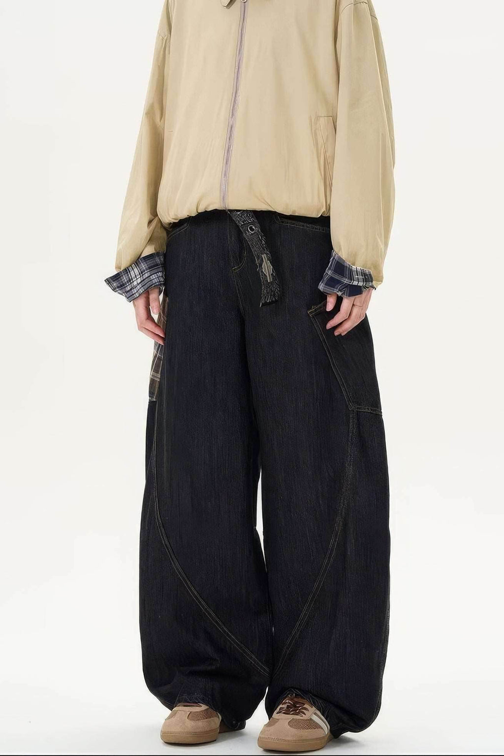 Crossover Stitch Denim - URBANPICK FASHION