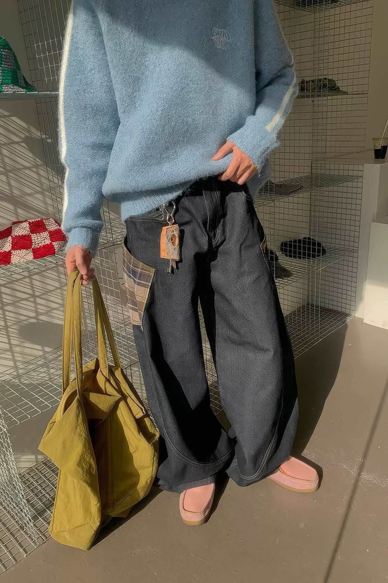 Crossover Stitch Denim - URBANPICK FASHION