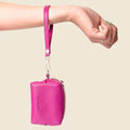 Mini Zipper Bag with Wristlet - Pink - URBANPICK FASHION