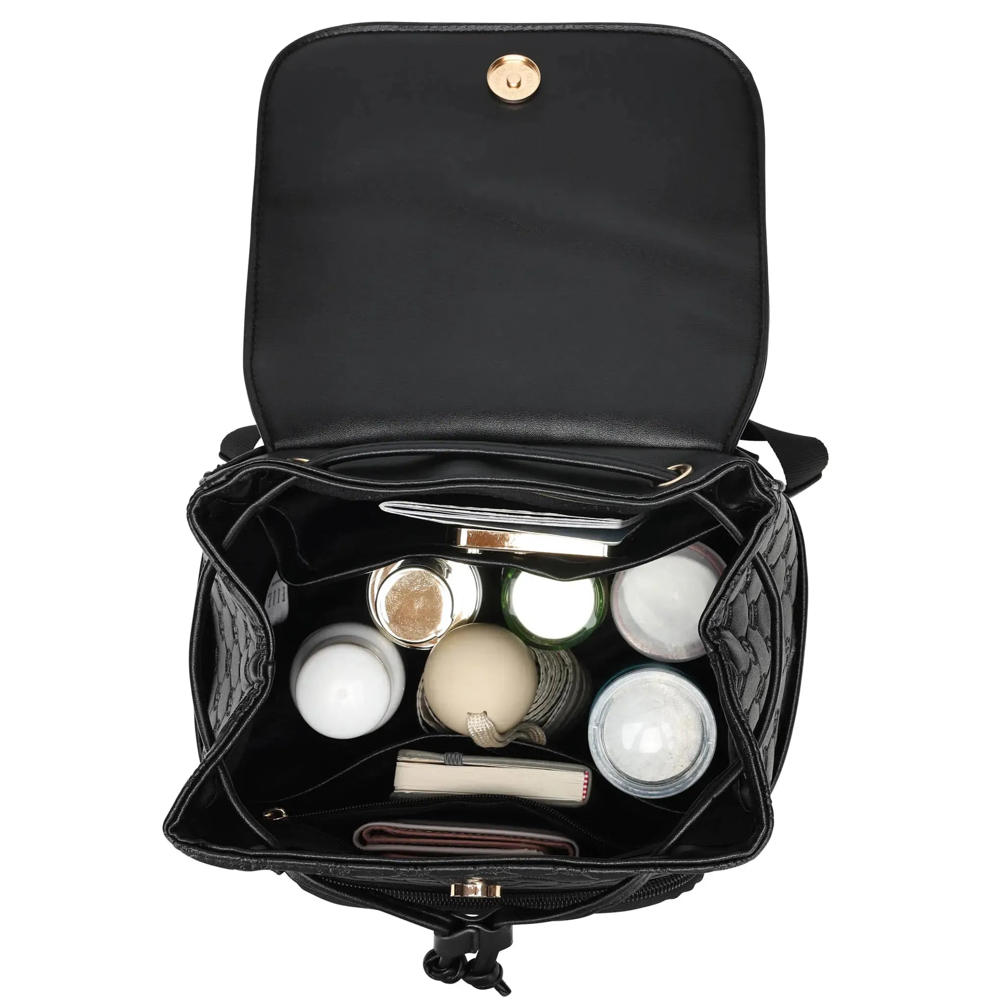 Compass 10L Vegan Leather Monogram Mini Backpack - URBANPICK FASHION