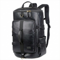 Men's Vegan Leather Duffel Bag – Convertible 40L Travel - URBANPICK FASHION