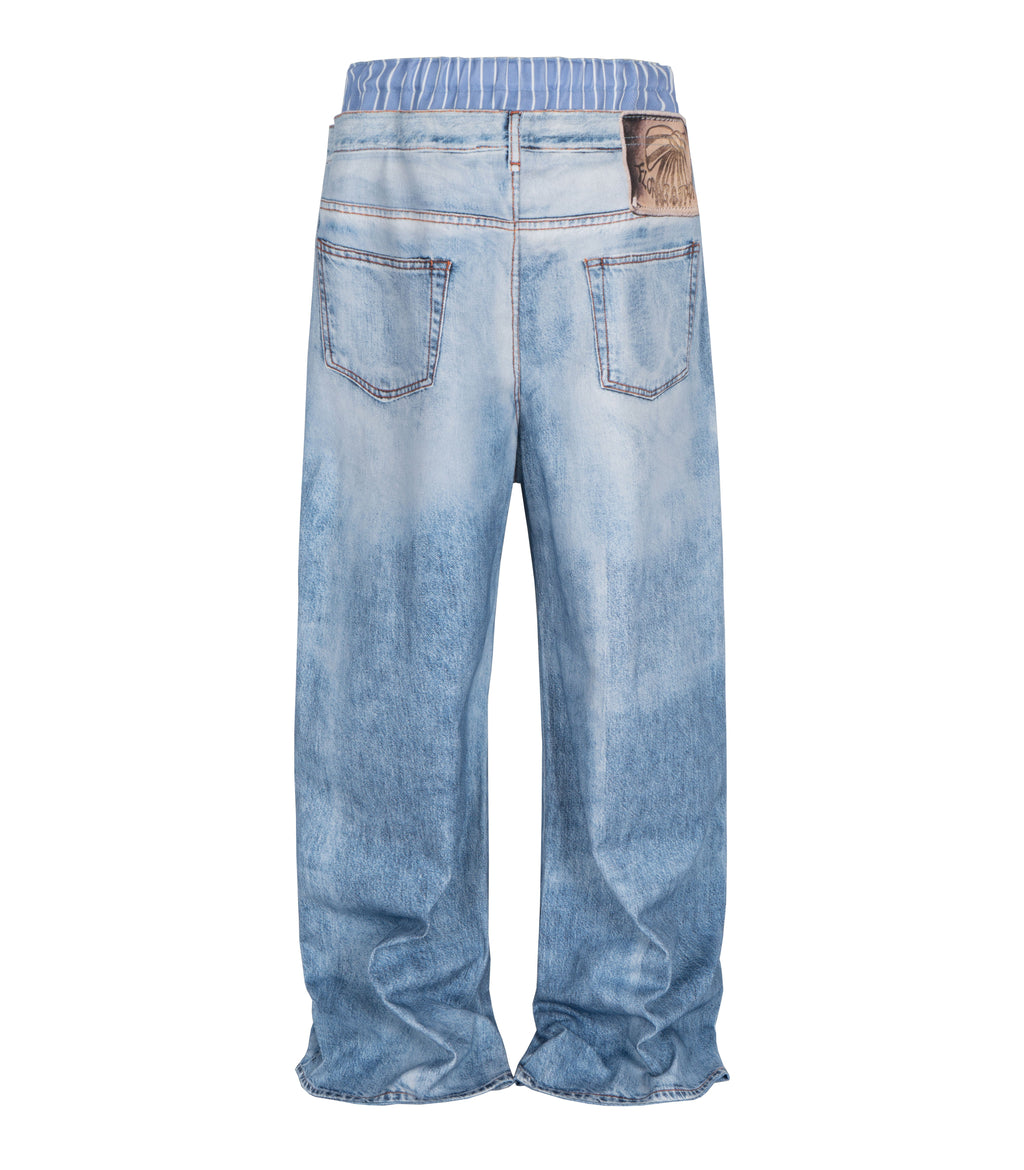 CONTRAST BOXER DENIM - URBANPICK FASHION