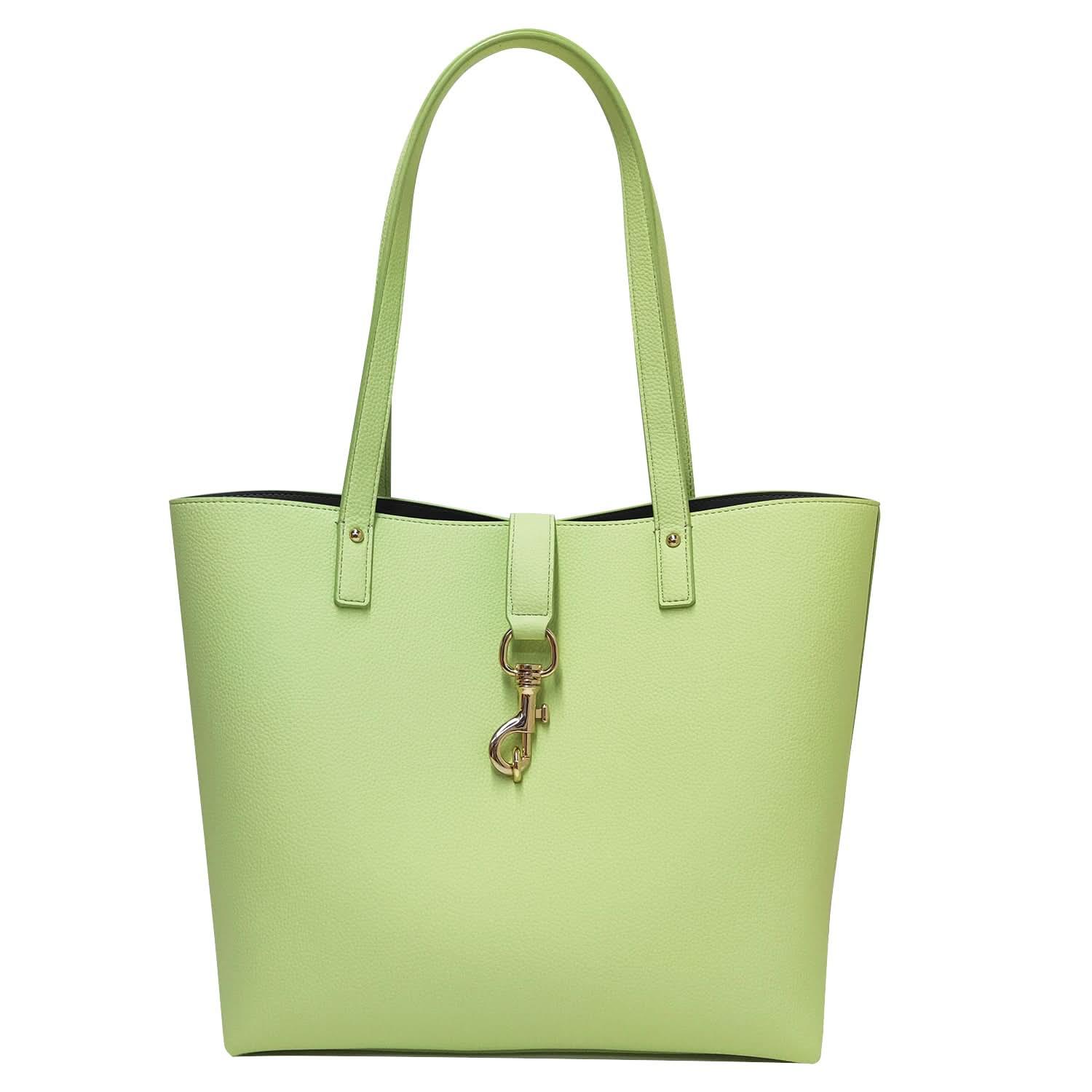 Pebbled Genuine Leather Tote Bag for Women – 16″ Laptop Work Tote - URBANPICK FASHION