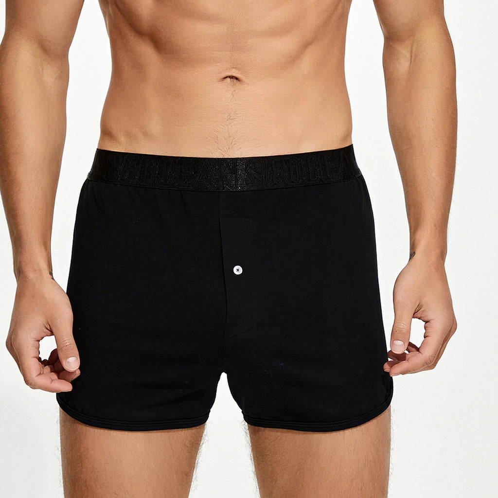 Men’s Cotton Boxer Shorts – Combed Cotton Lounge Underwear - URBANPICK FASHION