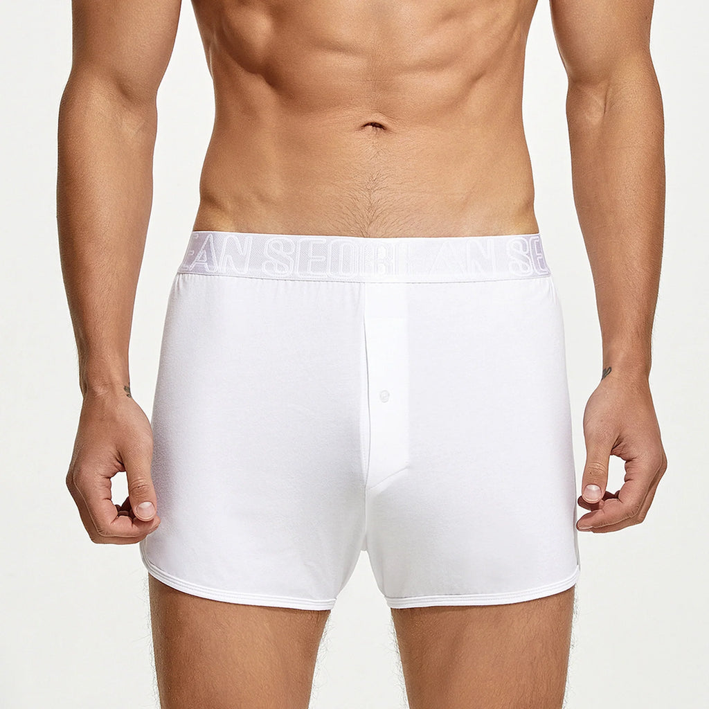 Men’s Cotton Boxer Shorts – Combed Cotton Lounge Underwear - URBANPICK FASHION