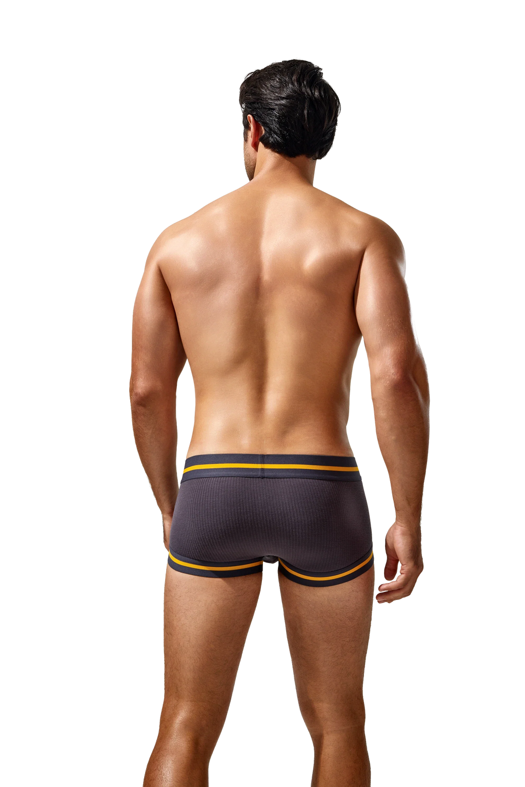 Men's Cotton Boxer Briefs , Breathable & Solid Colors