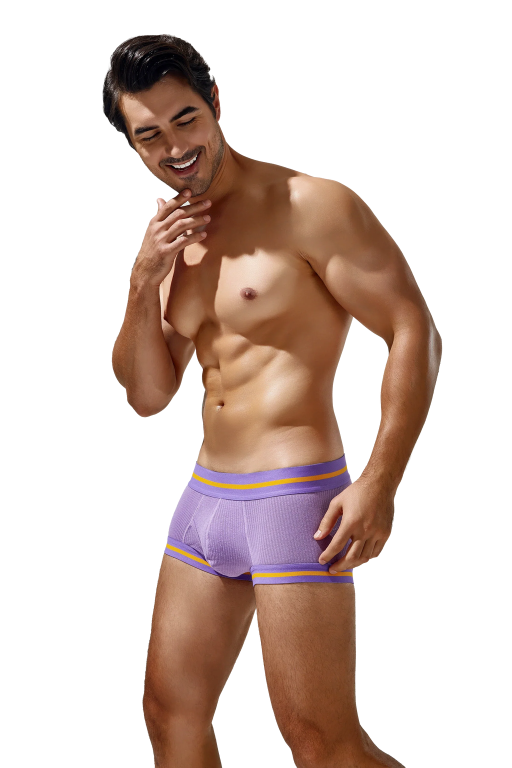Men's Cotton Boxer Briefs , Breathable & Solid Colors - URBANPICK FASHION