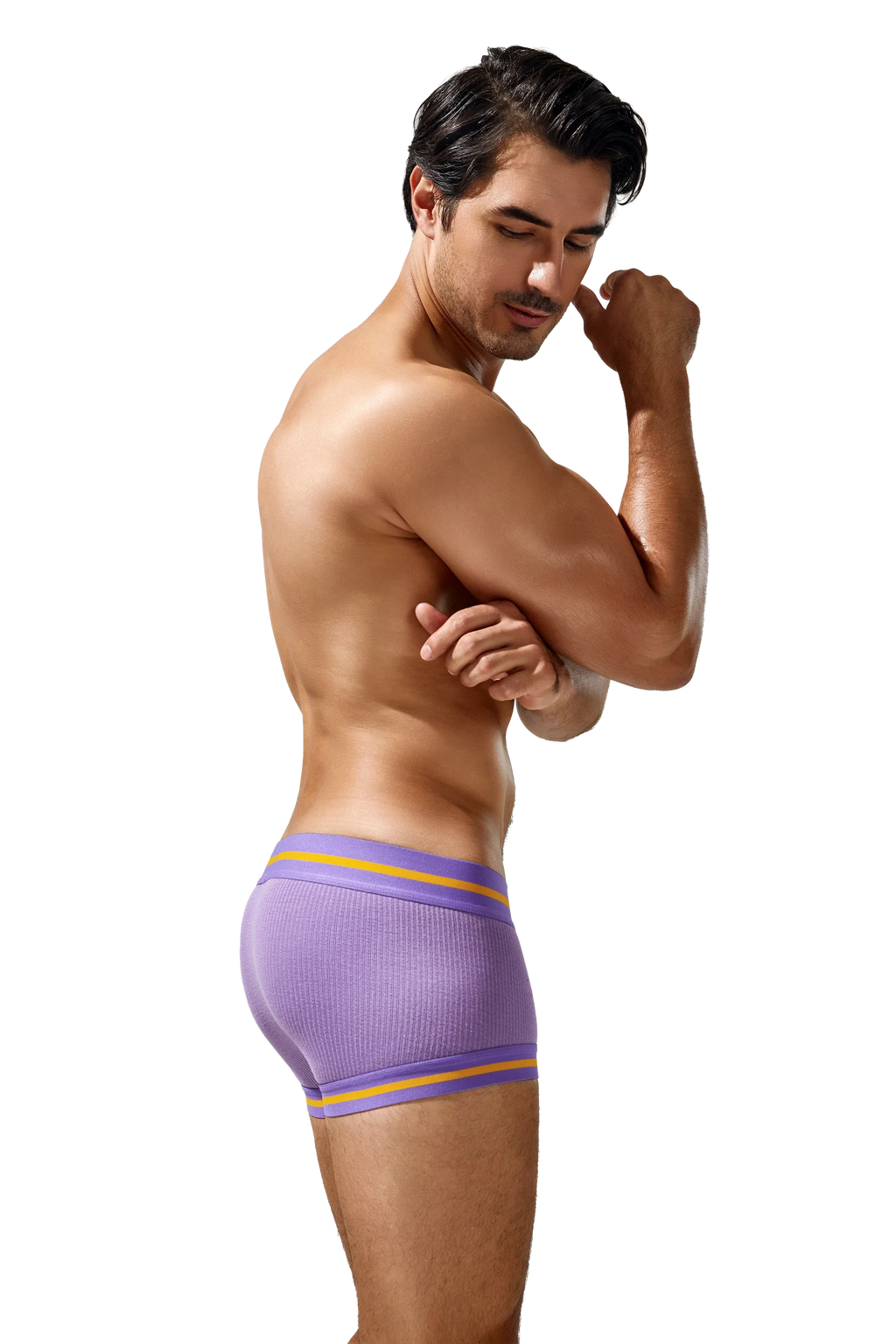 Men's Cotton Boxer Briefs , Breathable & Solid Colors - URBANPICK FASHION