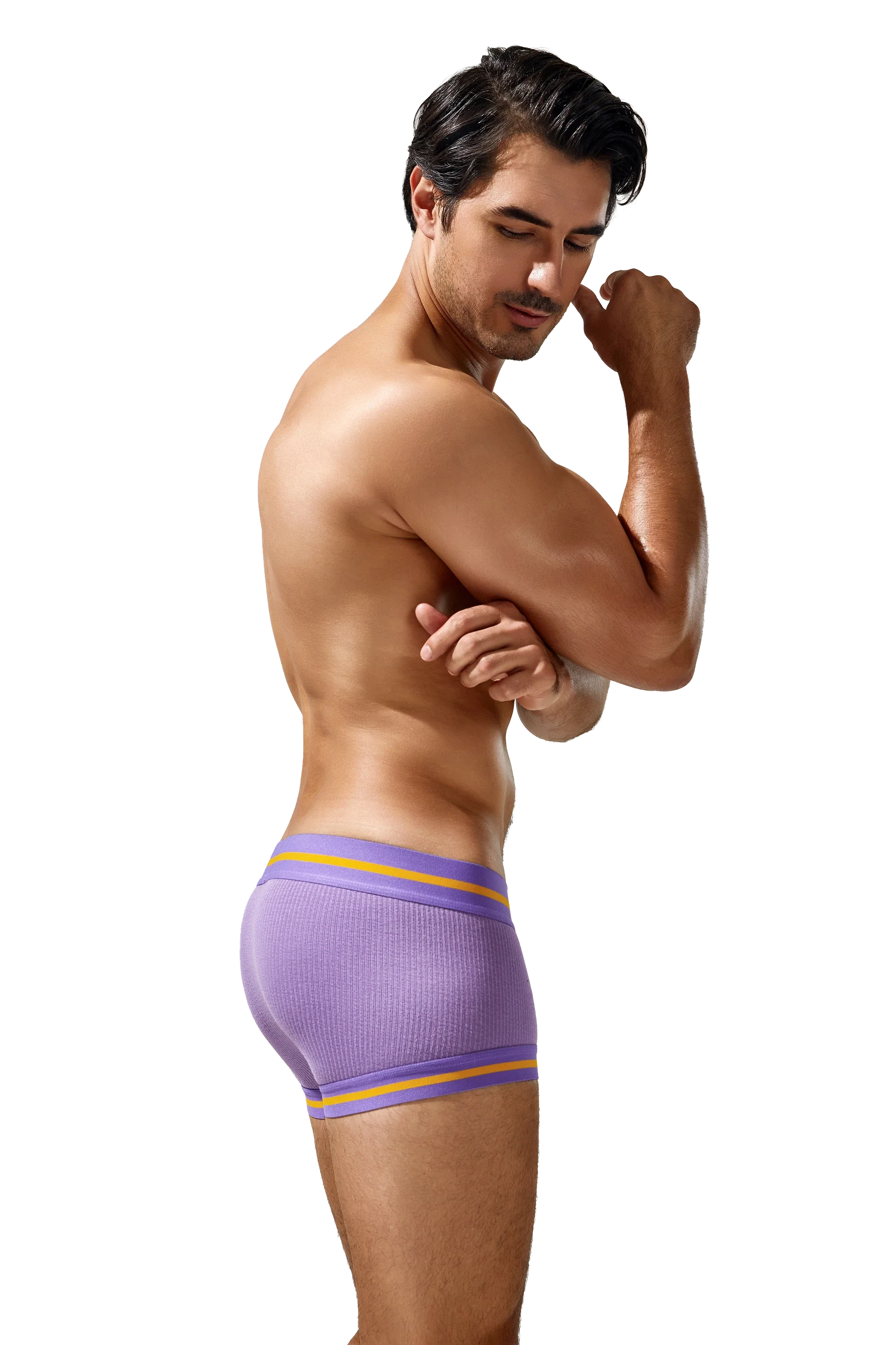 Men's Cotton Boxer Briefs , Breathable & Solid Colors - URBANPICK FASHION