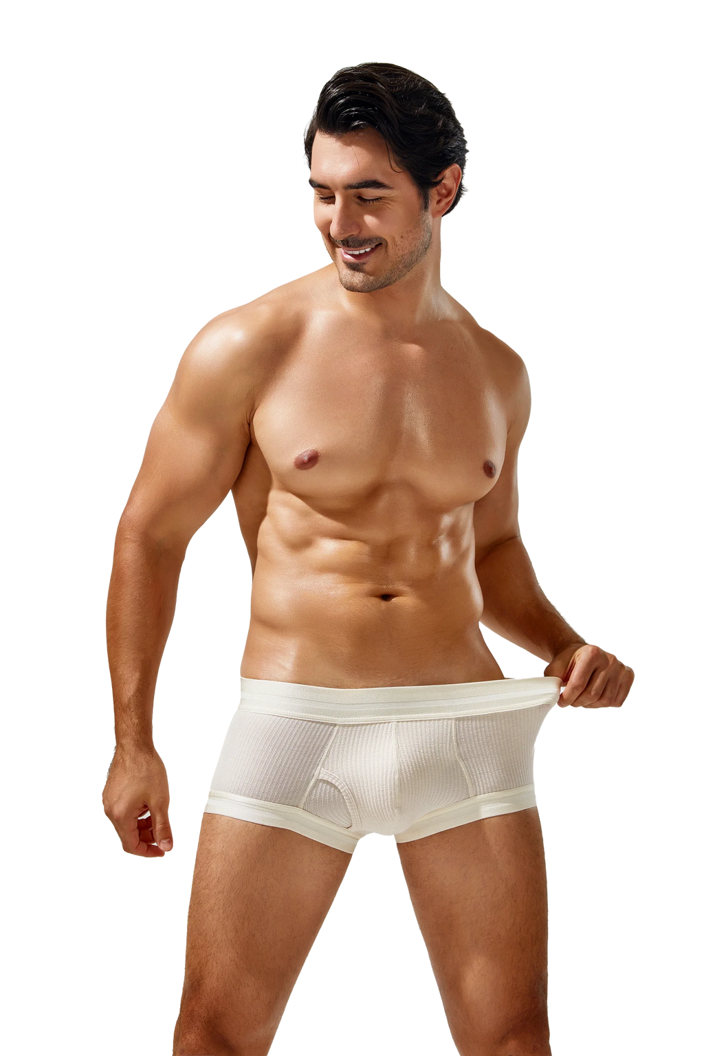 Men's Cotton Boxer Briefs , Breathable & Solid Colors - URBANPICK FASHION