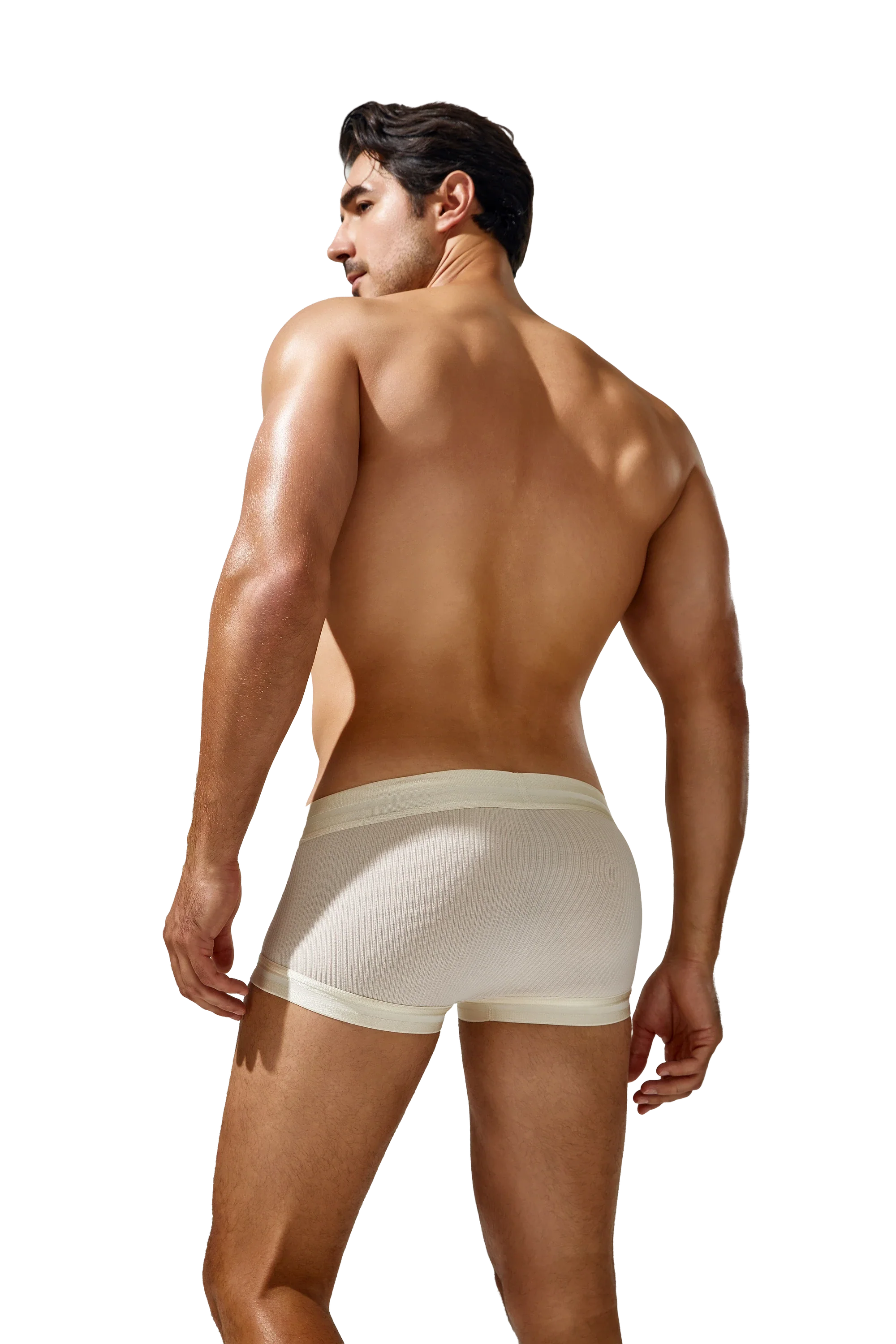 Men's Cotton Boxer Briefs , Breathable & Solid Colors - URBANPICK FASHION