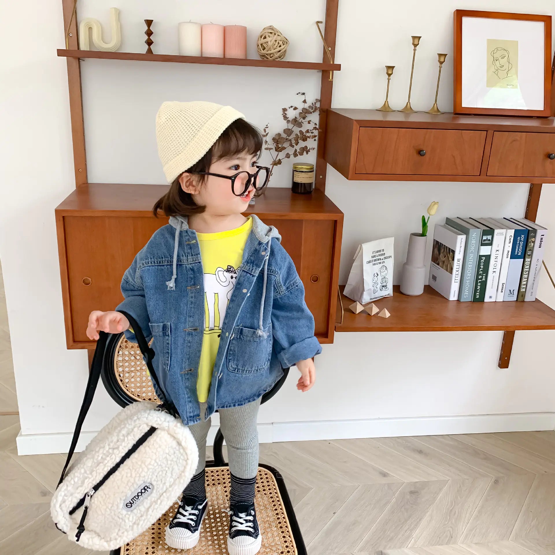 Children's Long Sleeve Denim Jacket for Boys and Girls - URBANPICK FASHION