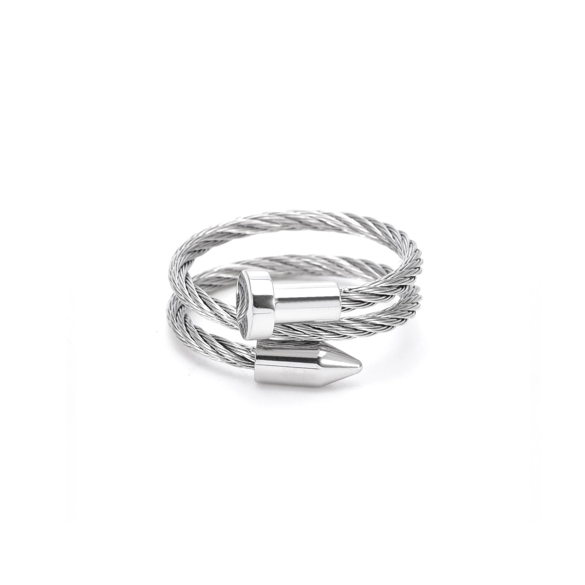 RG116W B.Tiff Pointe Cable Adjustable Ring - URBANPICK FASHION