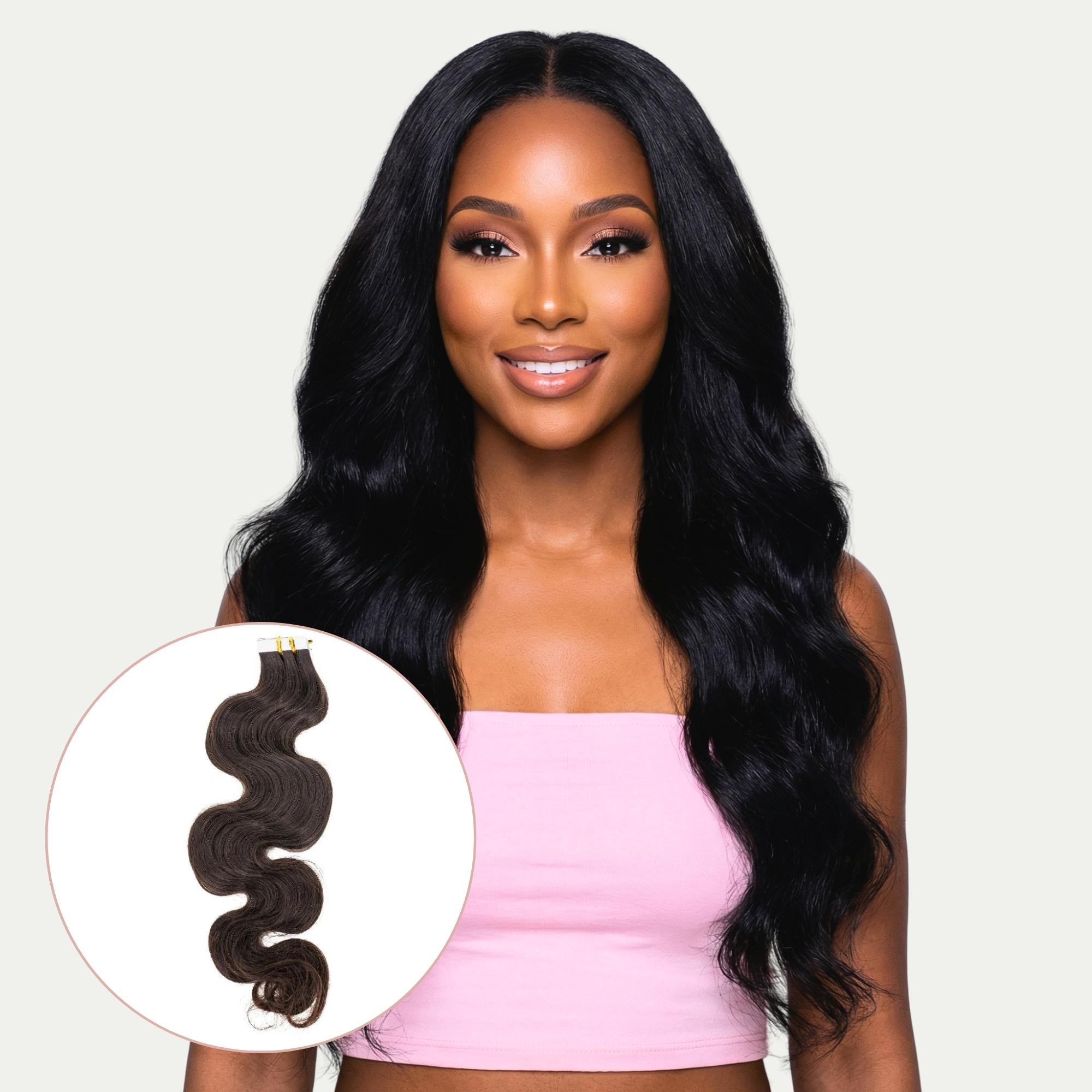 Raw Body Wave 100% Human Hair Tape In Extensions - URBANPICK FASHION
