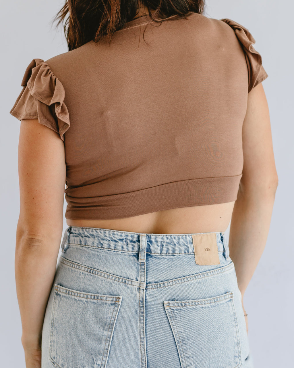 Ruffle Sleeve Halftee - URBANPICK FASHION