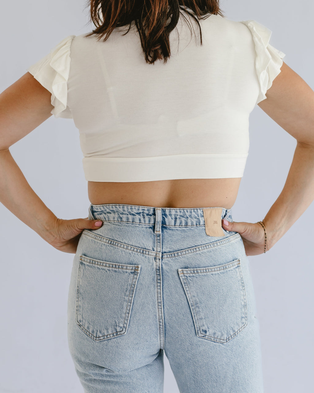 Ruffle Sleeve Halftee - URBANPICK FASHION