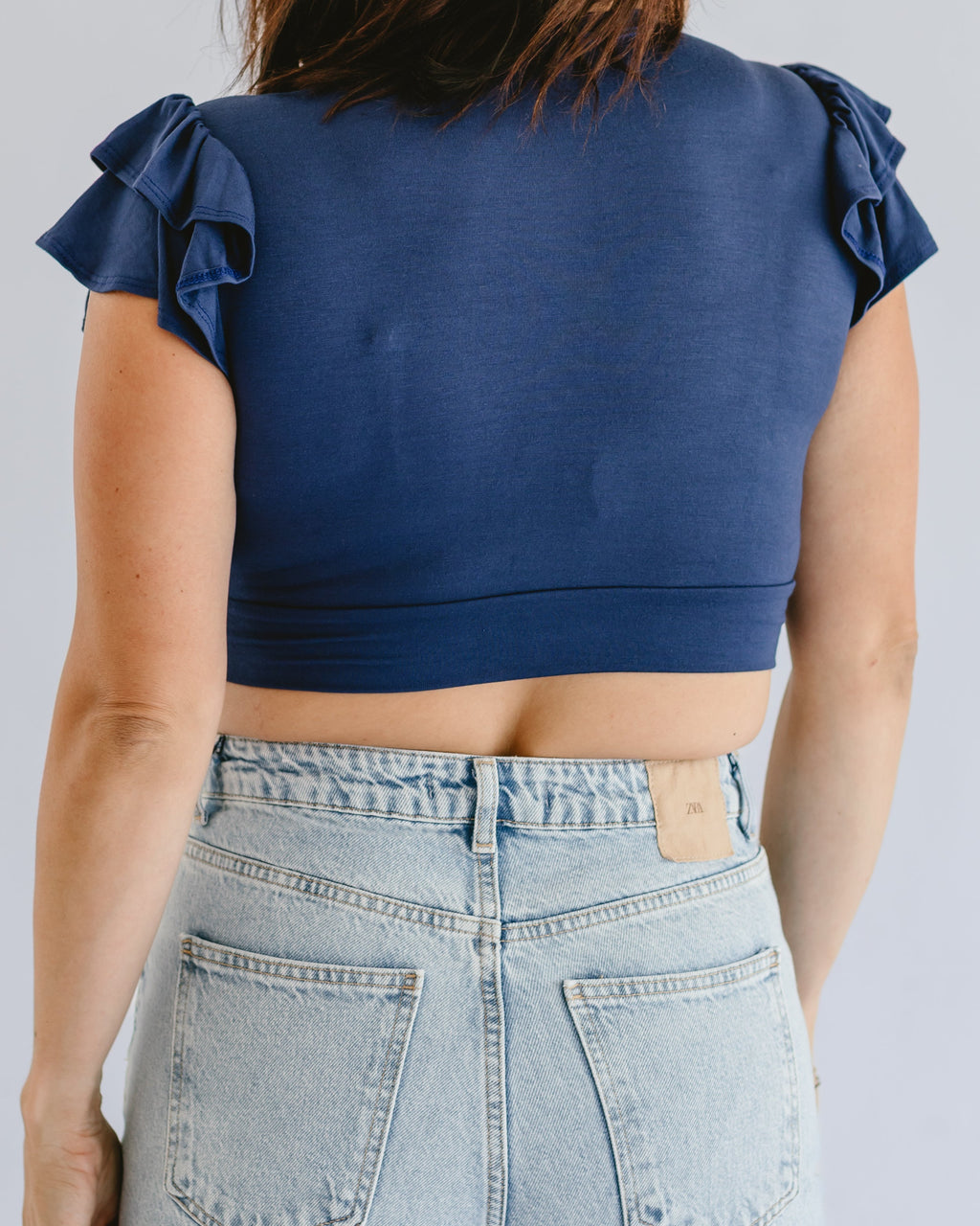Ruffle Sleeve Halftee - URBANPICK FASHION