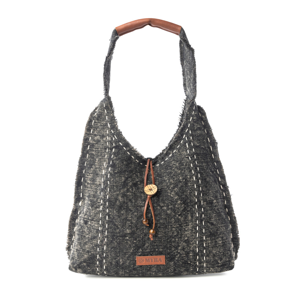 Myra Ravencliff Shoulder Bag in Midnight Stitch - URBANPICK FASHION