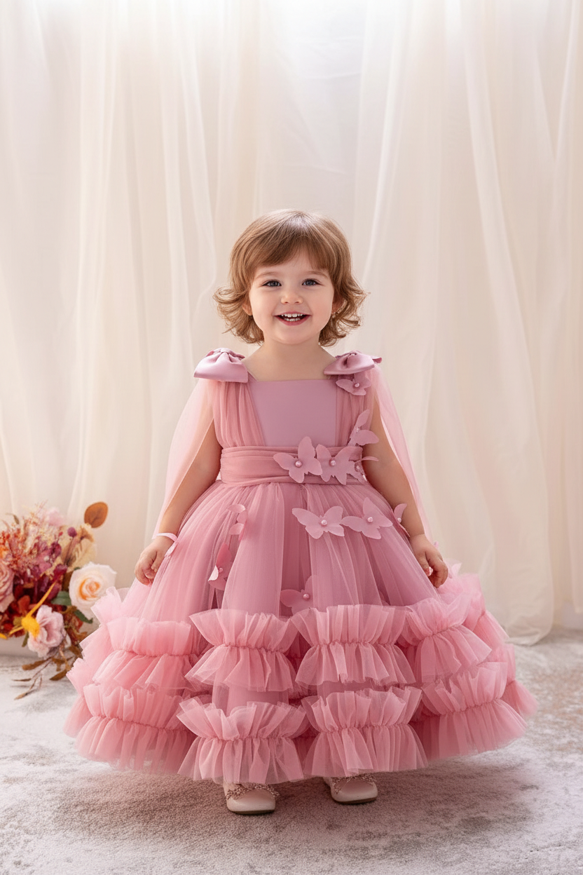 Toddler & Little Girls Birthday & Party Butterfly Dress - URBANPICK FASHION