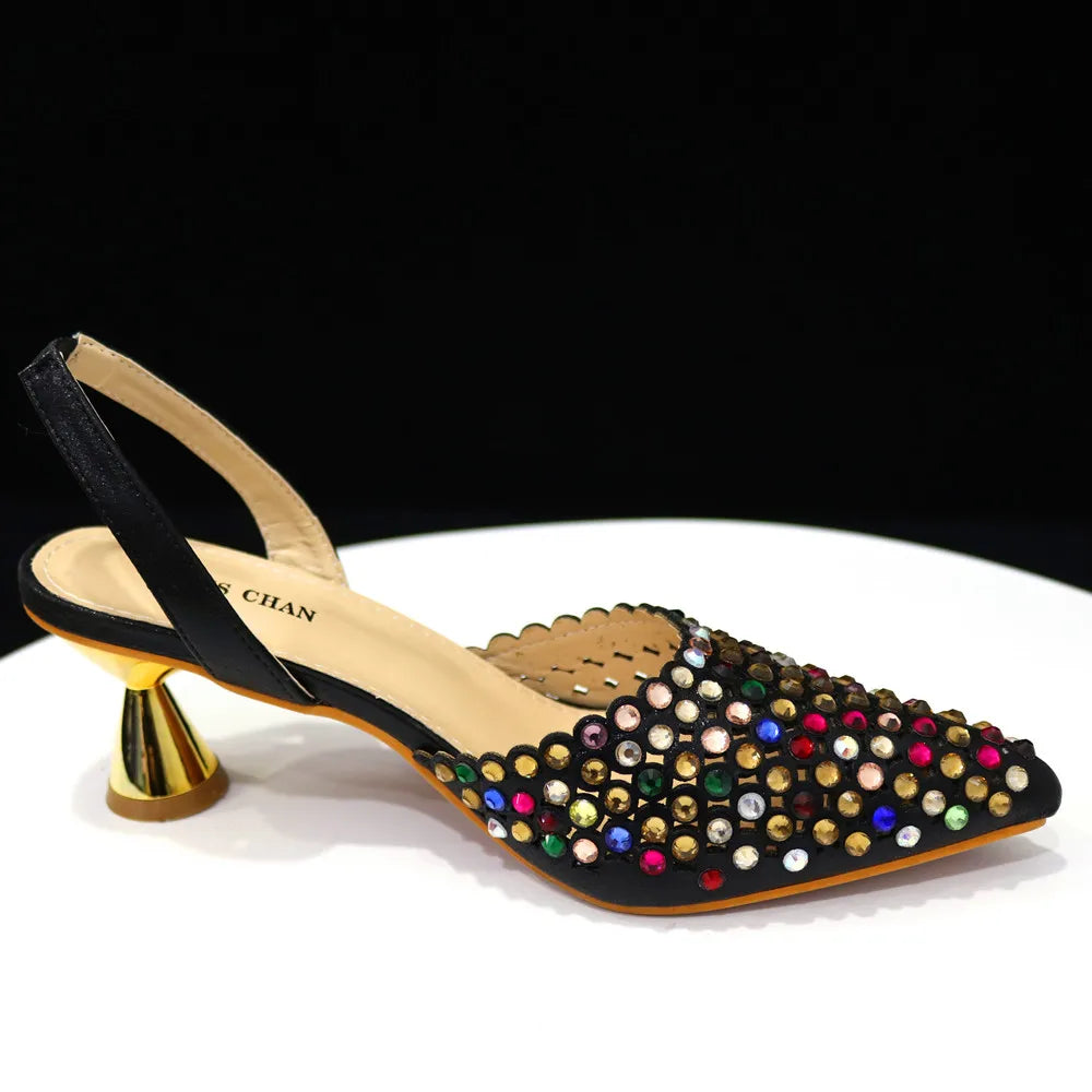 New Diamond Design Shoe and Bag Set - URBANPICK FASHION