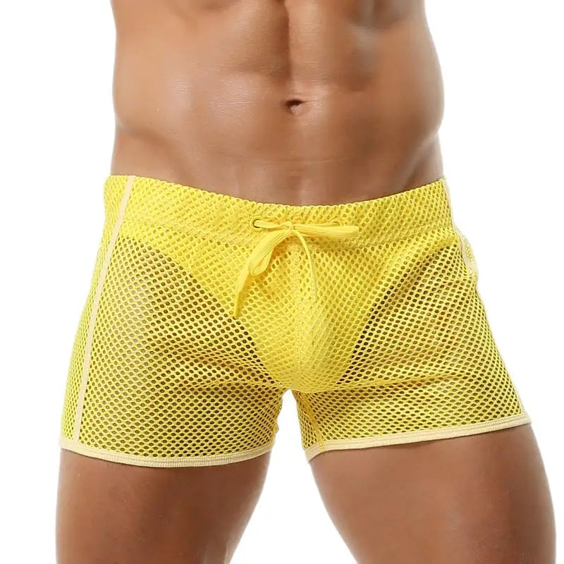SEOBEAN Male Underwear Gay Underpants Boxer Homme Hollow Cut Sexy Men underwear Interior Hombre Boxershorts Loose Cueca Masculin - URBANPICK FASHION