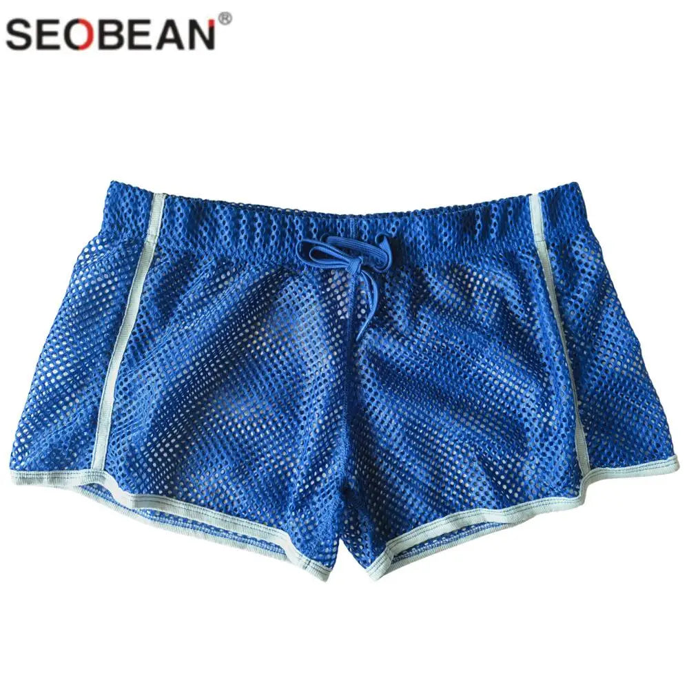 SEOBEAN Male Underwear Gay Underpants Boxer Homme Hollow Cut Sexy Men underwear Interior Hombre Boxershorts Loose Cueca Masculin - URBANPICK FASHION