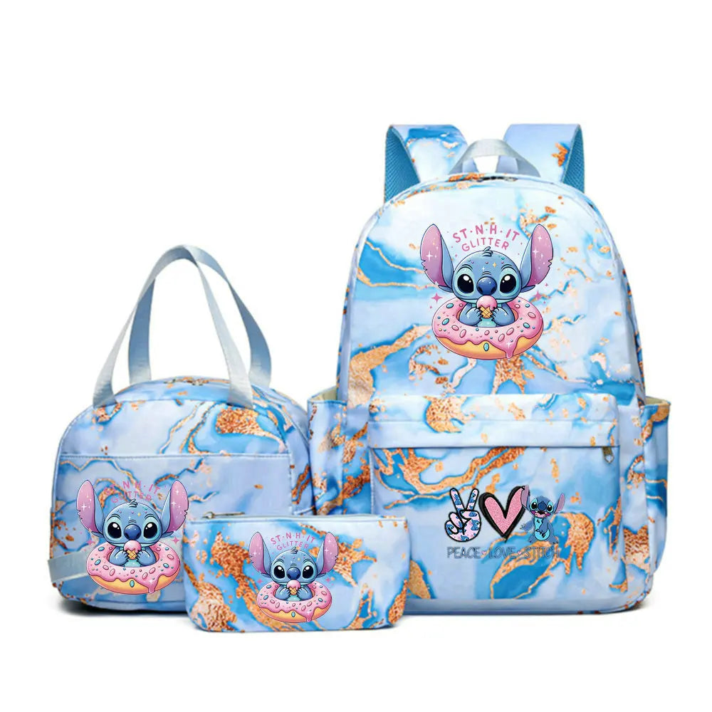 3Pcs/set Lilo Stitch Backpack for Girl Boy Student Teenager Children Rucksack Kids Birthday Gift Women Casual School Bag - URBANPICK FASHION