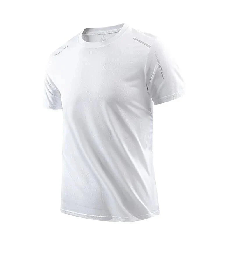 CHRLCK Men's Quick Dry Running T Shirt Size M Breathable Outdoor Sports Tee Hiking Fishing Summer Essentials - URBANPICK FASHION