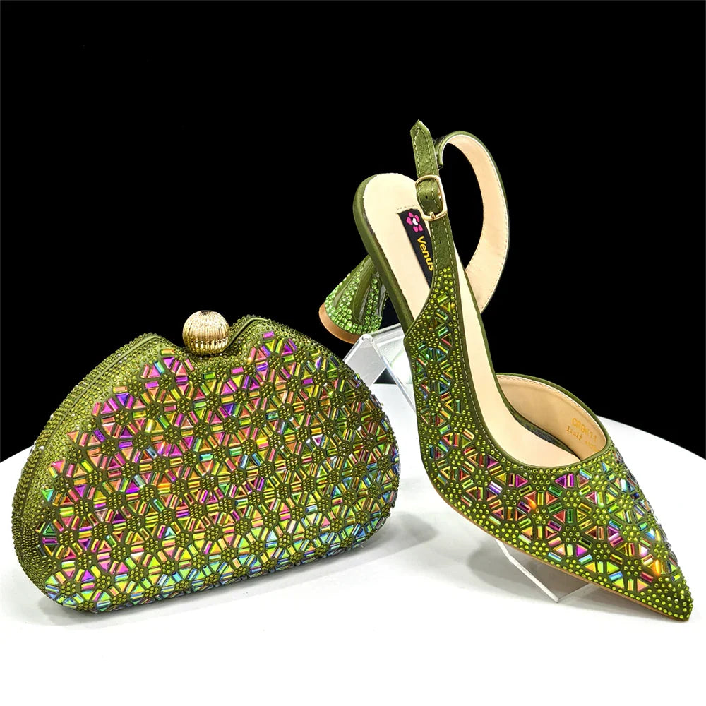 Elegant Italian Design Women's Shoes and Bag Set EDS45 - URBANPICK FASHION