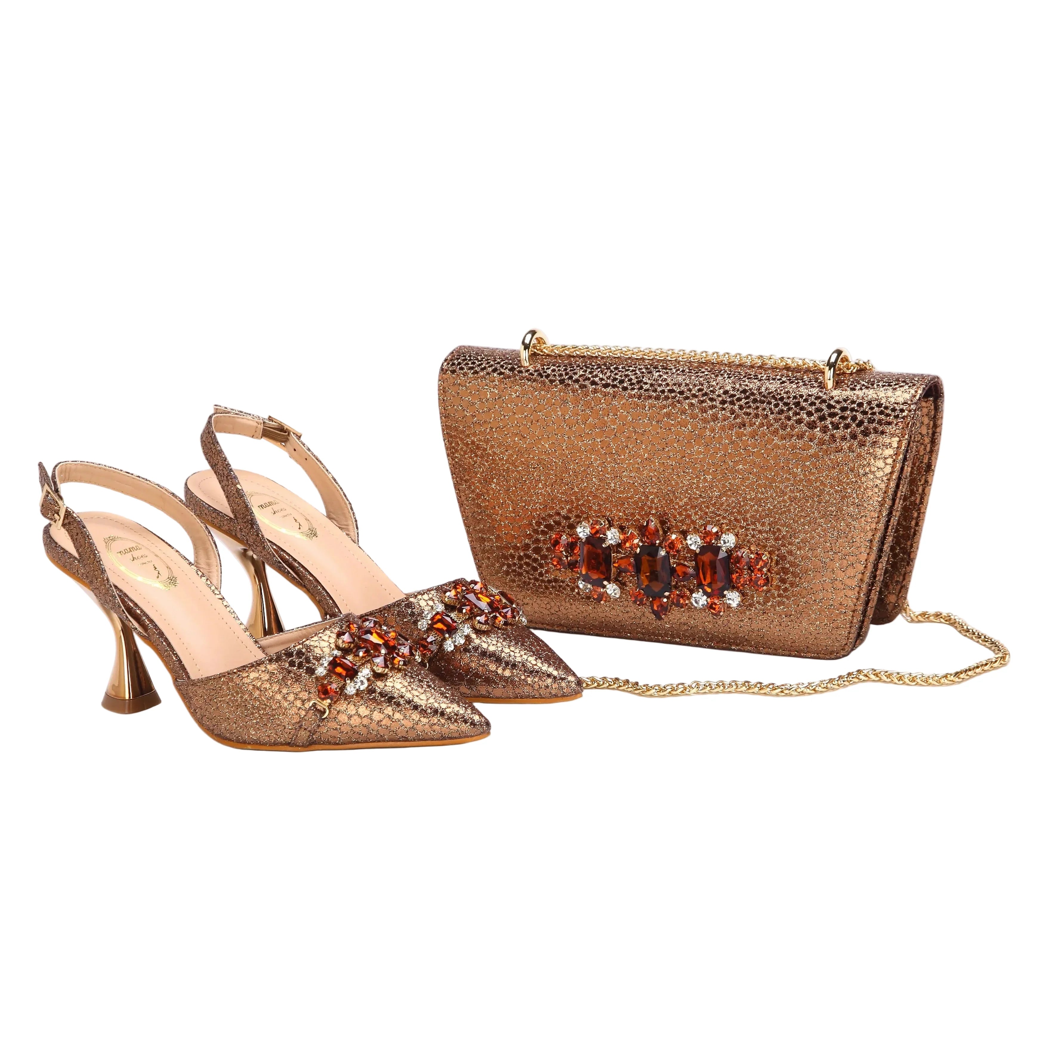 Women's Shoes and Bag Set with Pointed Toe EDN349 - URBANPICK FASHION