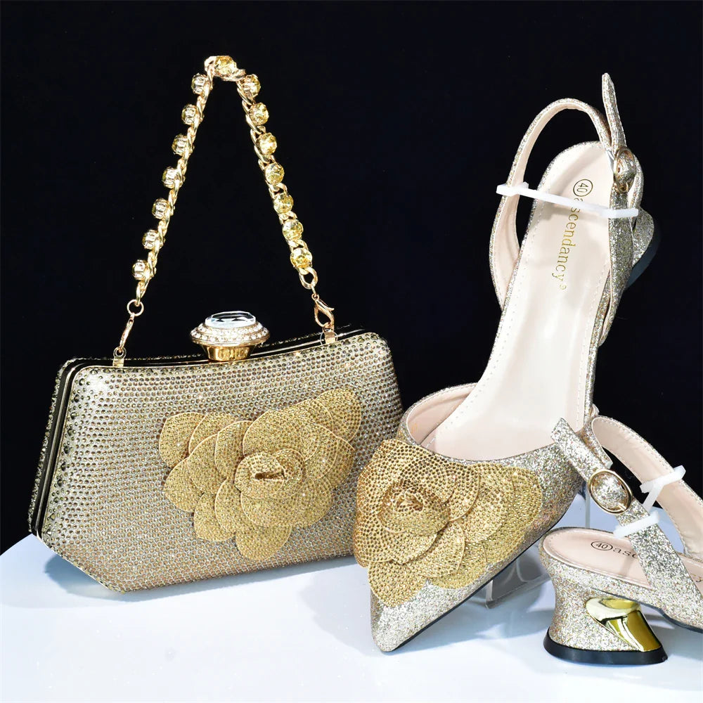 Italian Shoes And Bag Sets For Evening Party HAB1-16 - URBANPICK FASHION
