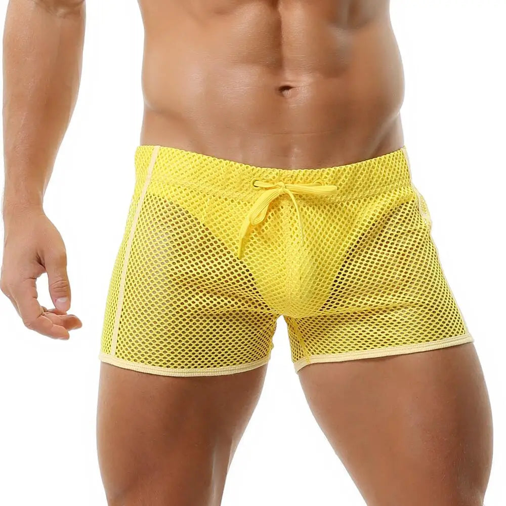 SEOBEAN Male Underwear Gay Underpants Boxer Homme Hollow Cut Sexy Men underwear Interior Hombre Boxershorts Loose Cueca Masculin - URBANPICK FASHION
