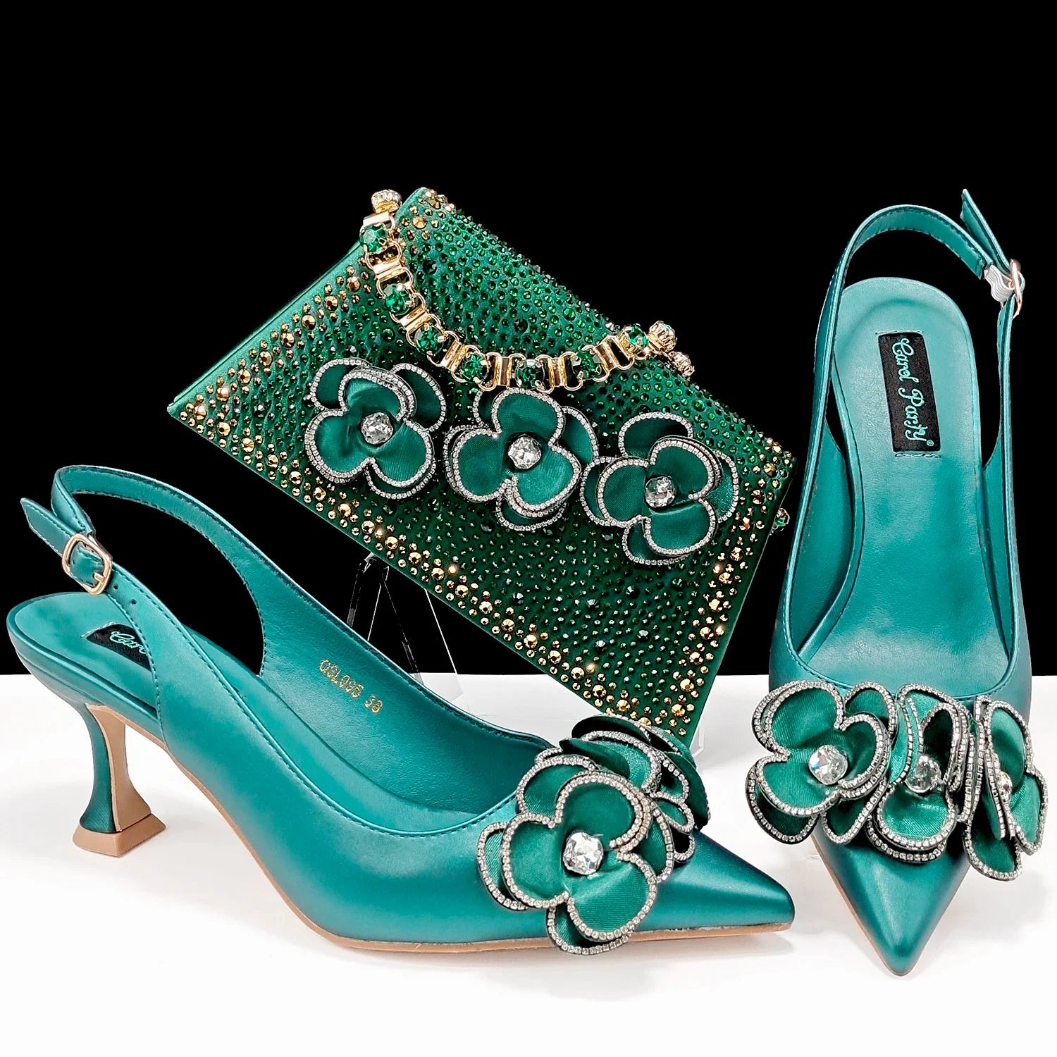 Ladies Shoes With Matching Bag Set- ED101