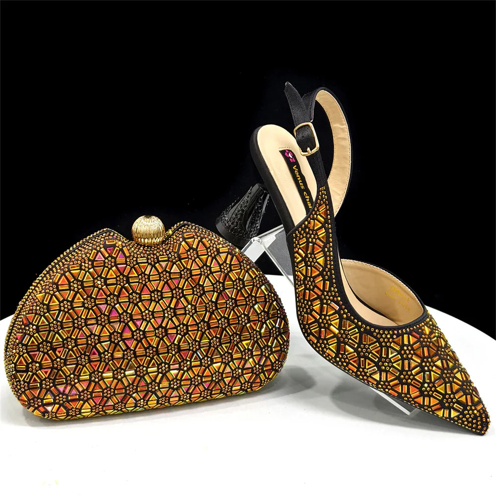 Elegant Italian Design Women's Shoes and Bag Set EDS45 - URBANPICK FASHION