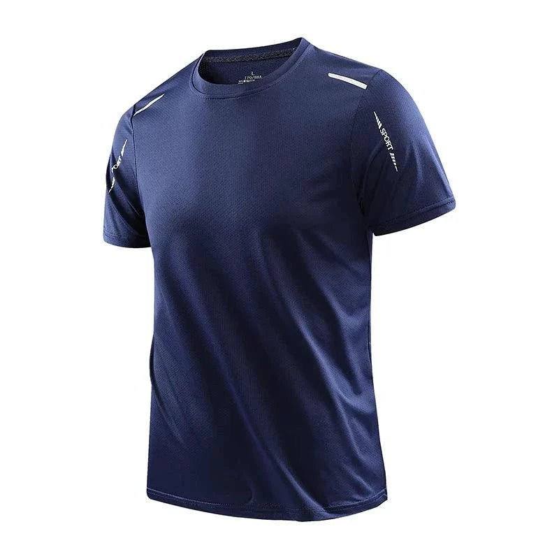 CHRLCK Men's Quick Dry Running T Shirt Size M Breathable Outdoor Sports Tee Hiking Fishing Summer Essentials - URBANPICK FASHION