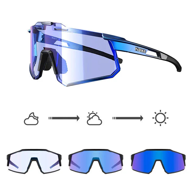 INBIKE Photochromic Cycling Sport Sunglasses
