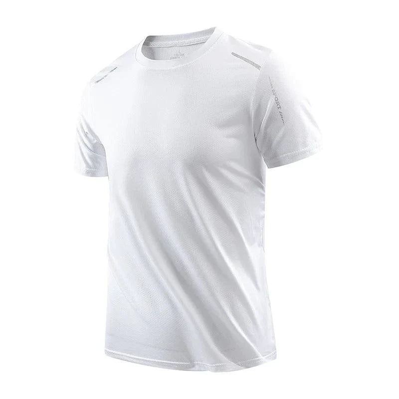 CHRLCK Men's Quick Dry Running T Shirt Size M Breathable Outdoor Sports Tee Hiking Fishing Summer Essentials - URBANPICK FASHION
