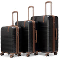 Retro Trek 3-Piece Expandable Hardside Spinner Luggage Set - URBANPICK FASHION
